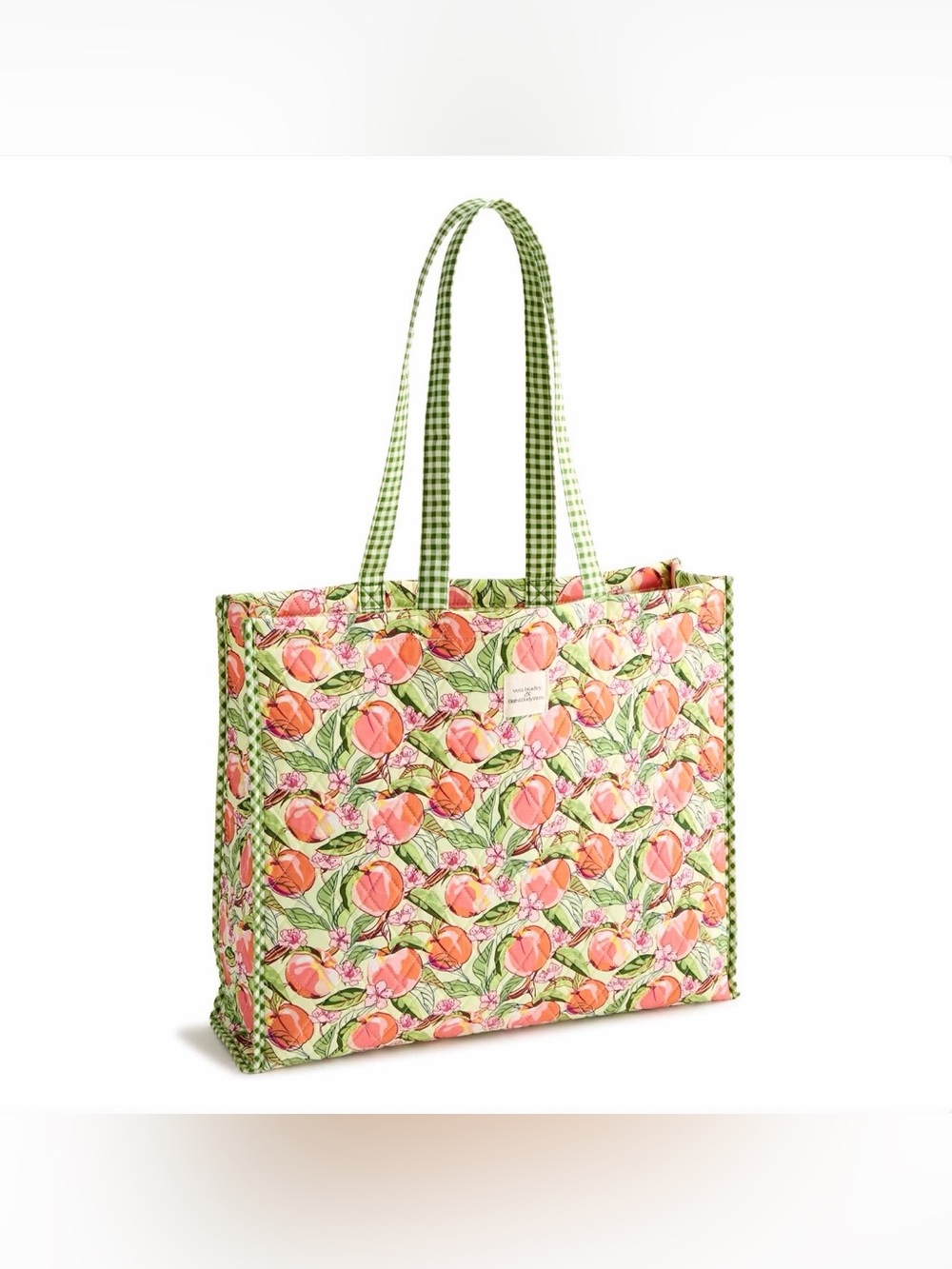 Vera Bradley x Bath & Body Works Quilted Tote Bag Peach Floral NWT